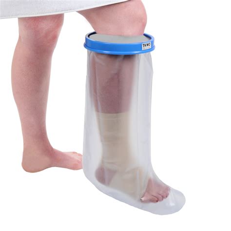 Lxuemlu Stretchable Waterproof Leg Cast Cover. . Waterproof cast cover foot